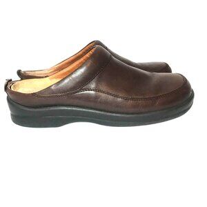 Birkenstock Footprints Women's Ashby Leather Eucalipto Clogs, Brown 9.9.5/EU 40